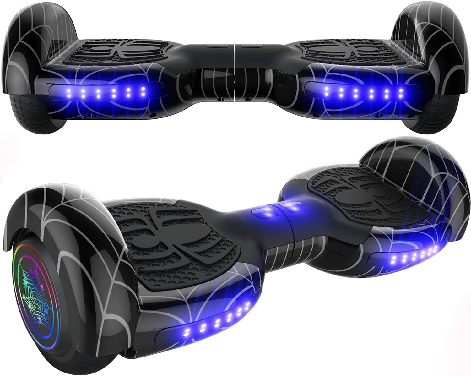 Emaxusa Hoverboard Self Balancing Scooter 6.5" Two-Wheel Hoverboards with Bluetooth Speaker and LED Lights Electric Scooter for Kids and Adult