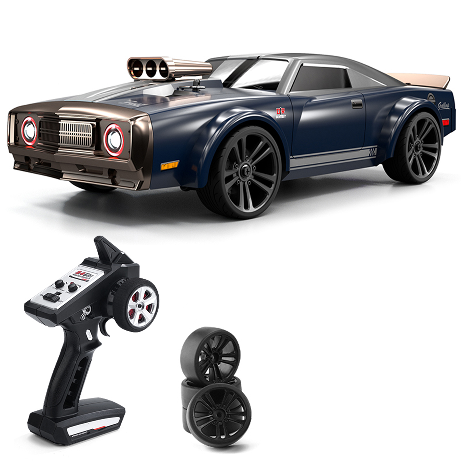 Htovila Remote Control Drift Car 116 Remote Control Car 2.4GHz 4WD 35kmh Remote Control Race Car High Speed Gift RTR for Boys Girls with 7-mode Angel
