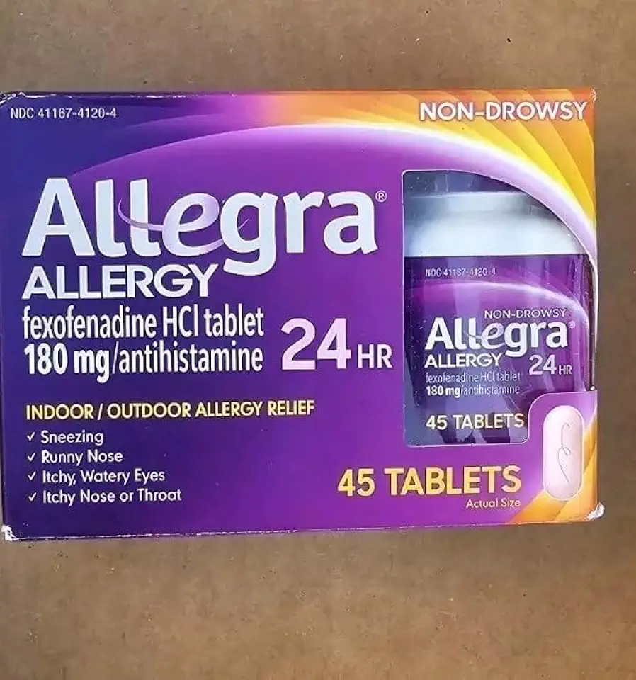 Allegra 24-Hour Allergy Relief - 45 Ct., Pack of 4 - Kansas Nuitrition - HNZSDS