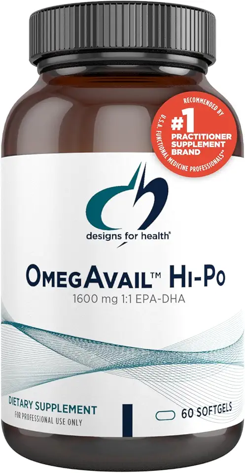 Sponsored Ad - Designs for Health OmegAvail Hi-Po - TG (Triglyceride) Omega-3 Fish Oil Supplement