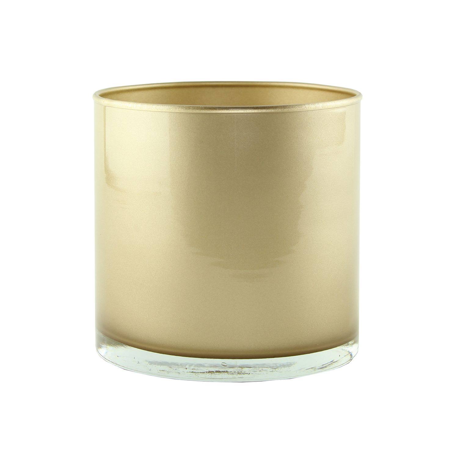 Syndicate Sales Cylinder Vase, Size: 4 inch W x 4 inch D, Brown