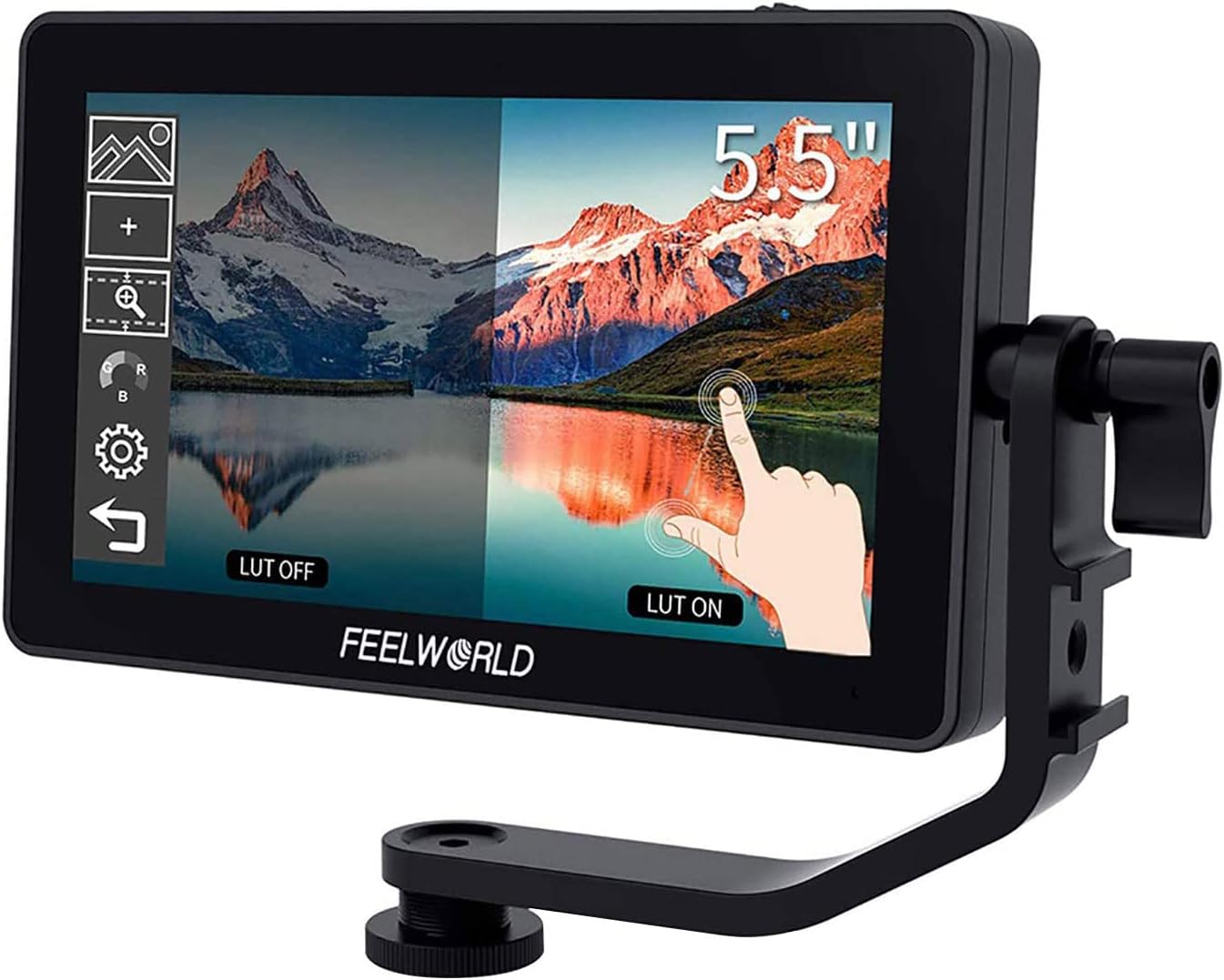 FEELWORLD F6 Plus 5.5 inch DSLR Camera Field Touch Screen Monitor Small Full HD 1920x1080 IPS Video Peaking Focus Assist 4K HDMI 8.4V DC Input Output