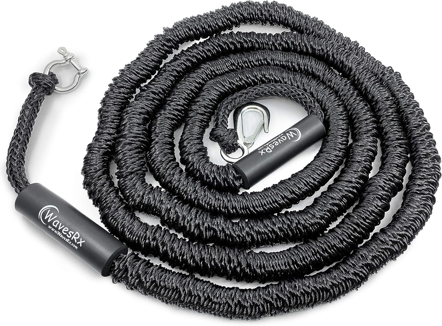 WAVESRX AnchorMate Bungee Line | Elastic Anchoring Rope Prevents Anchor From Dislocating | Keeps Your Boat