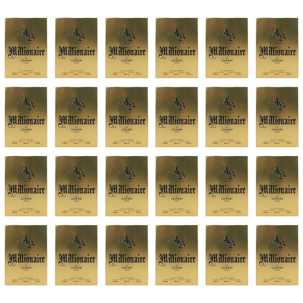 Pack of (24) Lomani Ab Spirit Millionaire Men 3.30oz