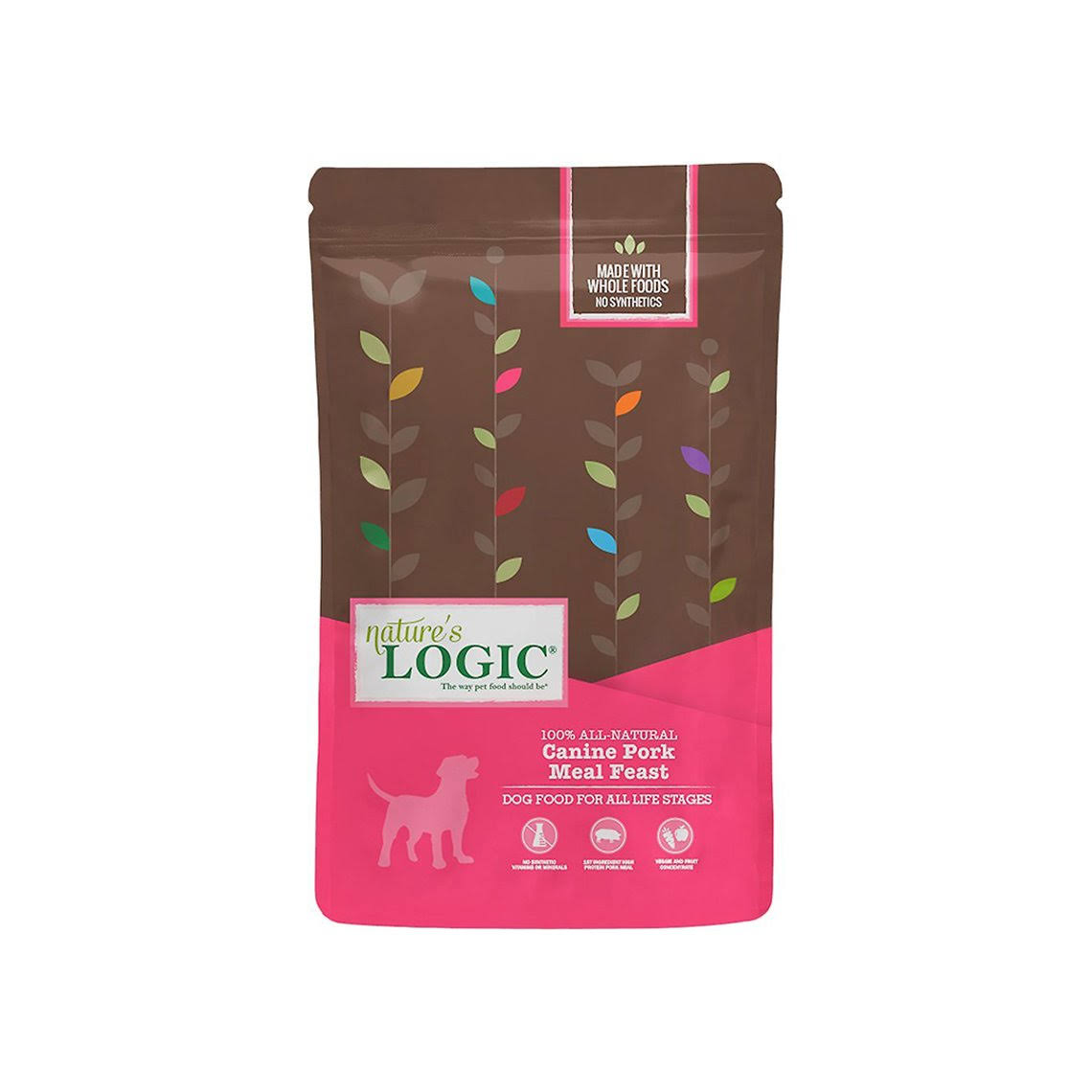 Nature&s Logic Canine Pork Meal Feast Dry Dog Food - 25-lb