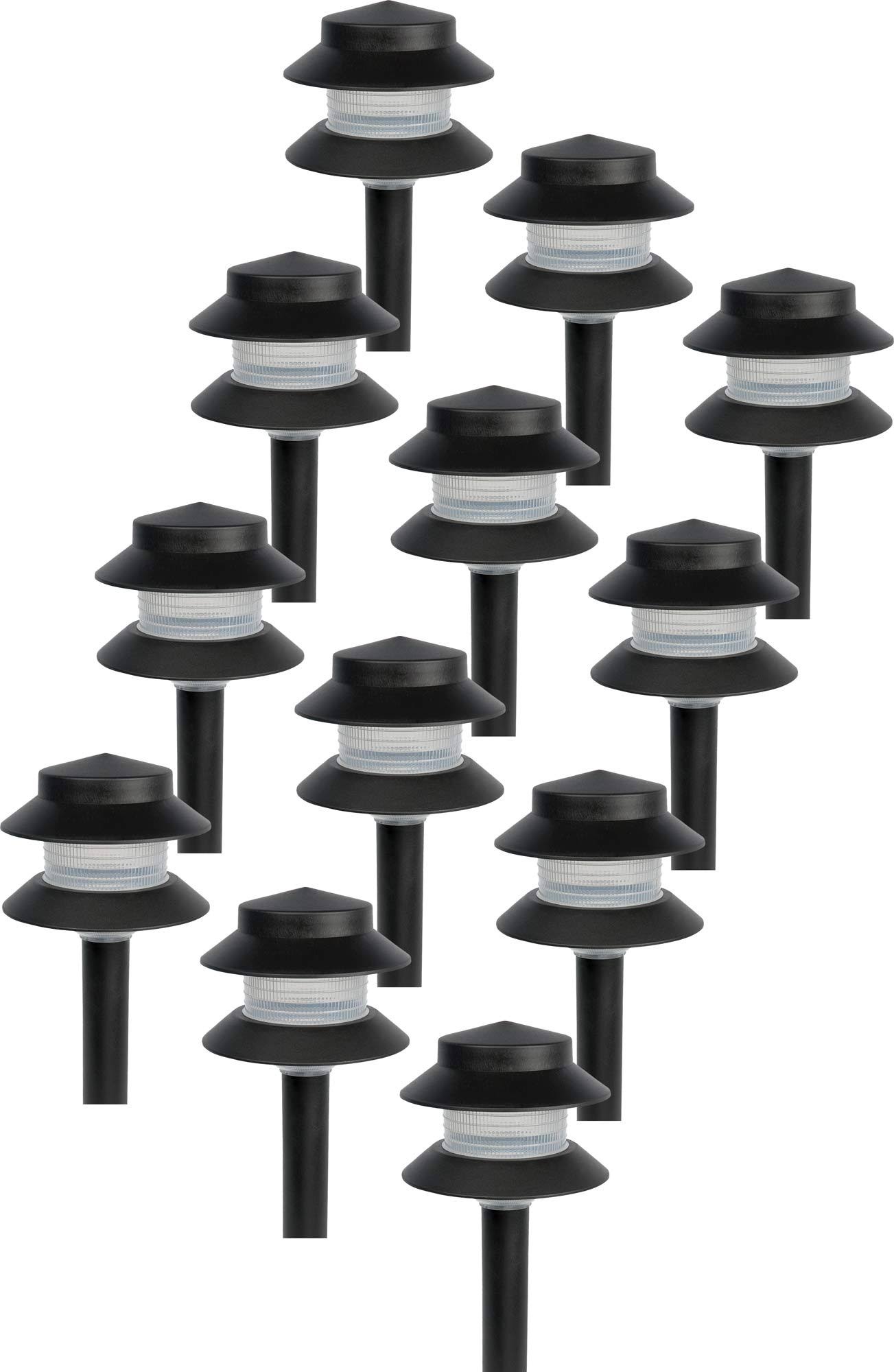 Paradise Gl22627 Low Voltage Plastic 4W Path Light (Black, 12 Pack) - Avayadevconnect
