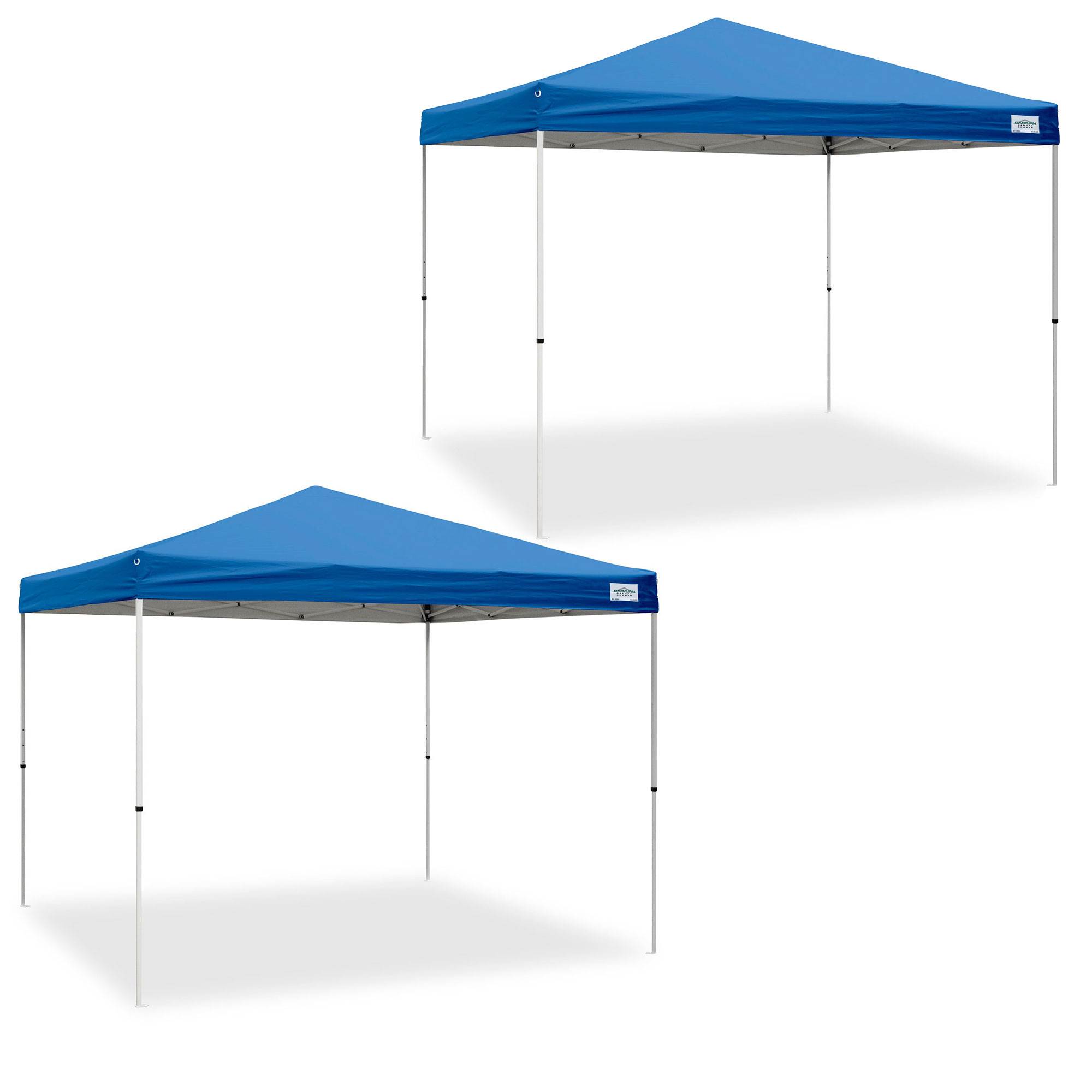 Caravan Canopy V Series 2 Pro 10' x 10' Straight Leg Canopy, Blue (2 Pack)