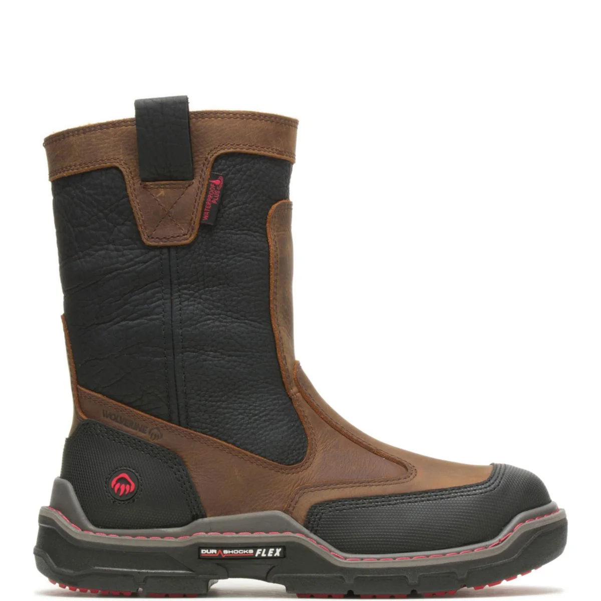 Wolverine Raider DuraShocks Heavy Duty CarbonMAX Work Wellington Men Brown - Curated Treasures Market