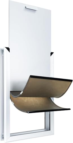 Giant Dog Door for Exterior Doors: Heavy Duty Aluminum Doggie Door, Extreme Weather Doggy Door for Large and Extra Large Dogs Up to 220 lbs