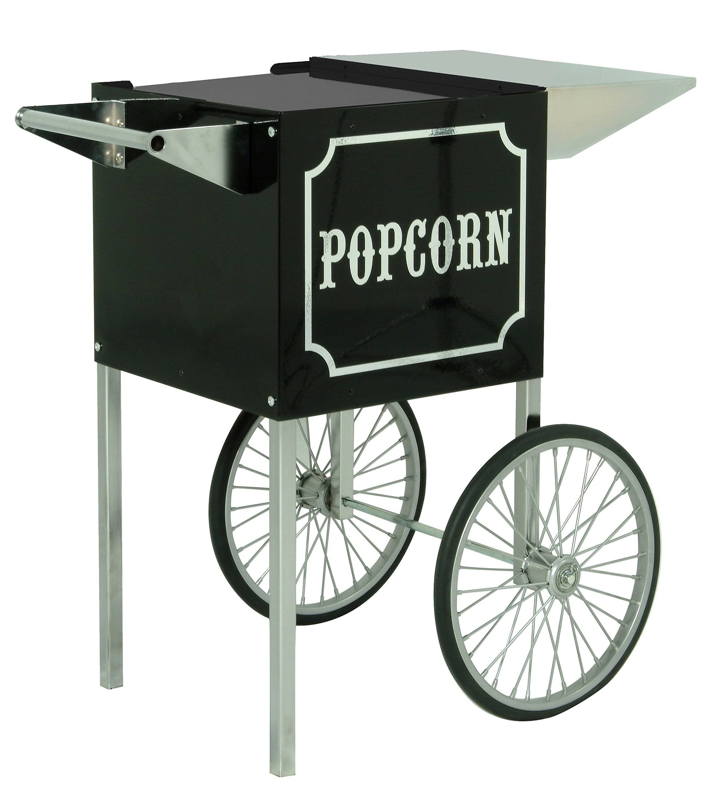 Paragon 1911 Small Popcorn Cart for 4-Ounce Poppers (Black / Chrome)