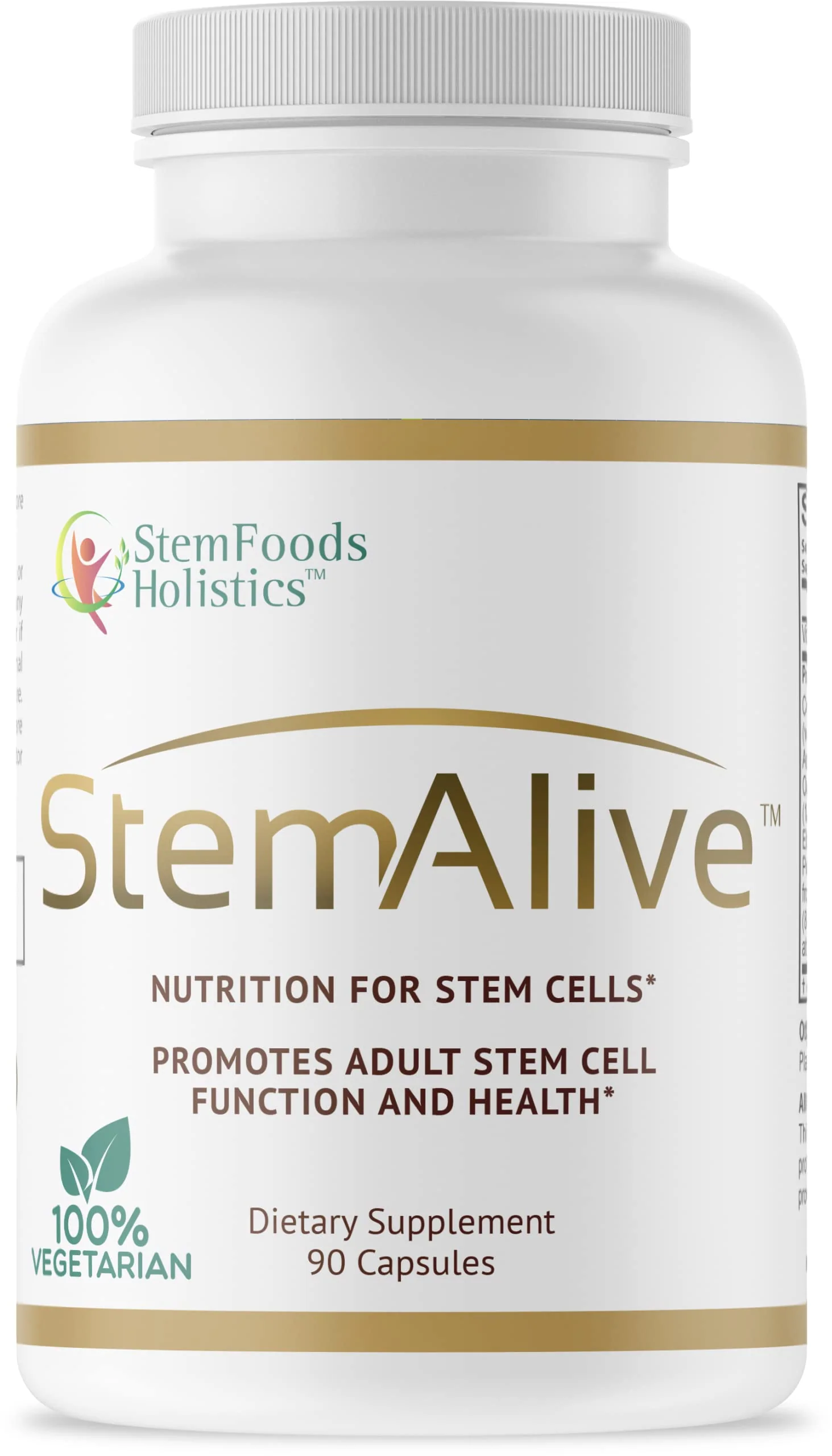 StemAlive - Promotes stem Cell Nutrition, Function and Health, 90 Capsules, from 100% Natural Sources - Kansas Nuitrition - HNZSDS