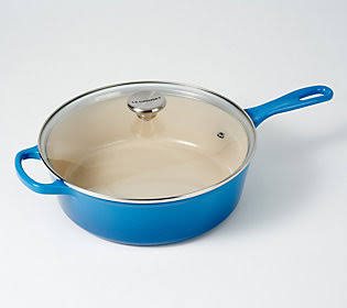 Le Creuset 3.75-qt Cast Iron Cassadou with Glass Lid ,Marseille