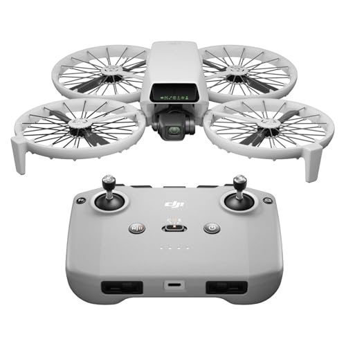 DJI Flip With RC 2 Screen Remote Controller, Follow Me Drone With 4K UHD Camera for Adults, Under 249 g, 3-Axis Gimbal Stabilization