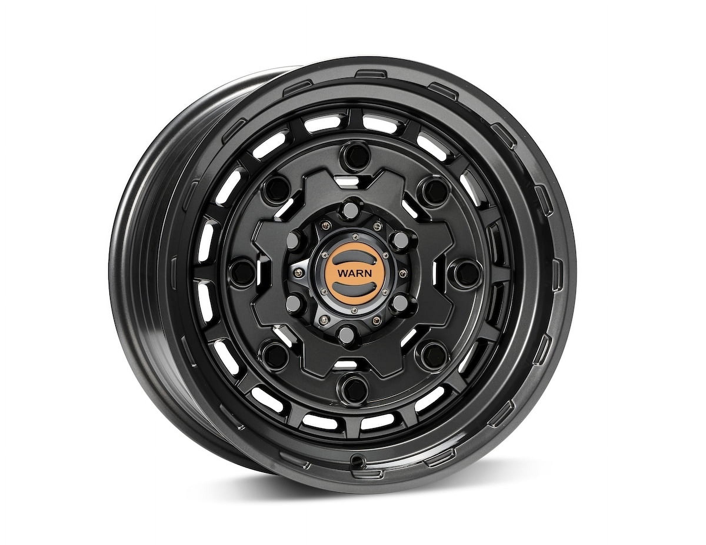Warn Jackhammer Epic Series Wheels, 17x8.5 with 6 on 5.5 Bolt Pattern - Black - 104489
