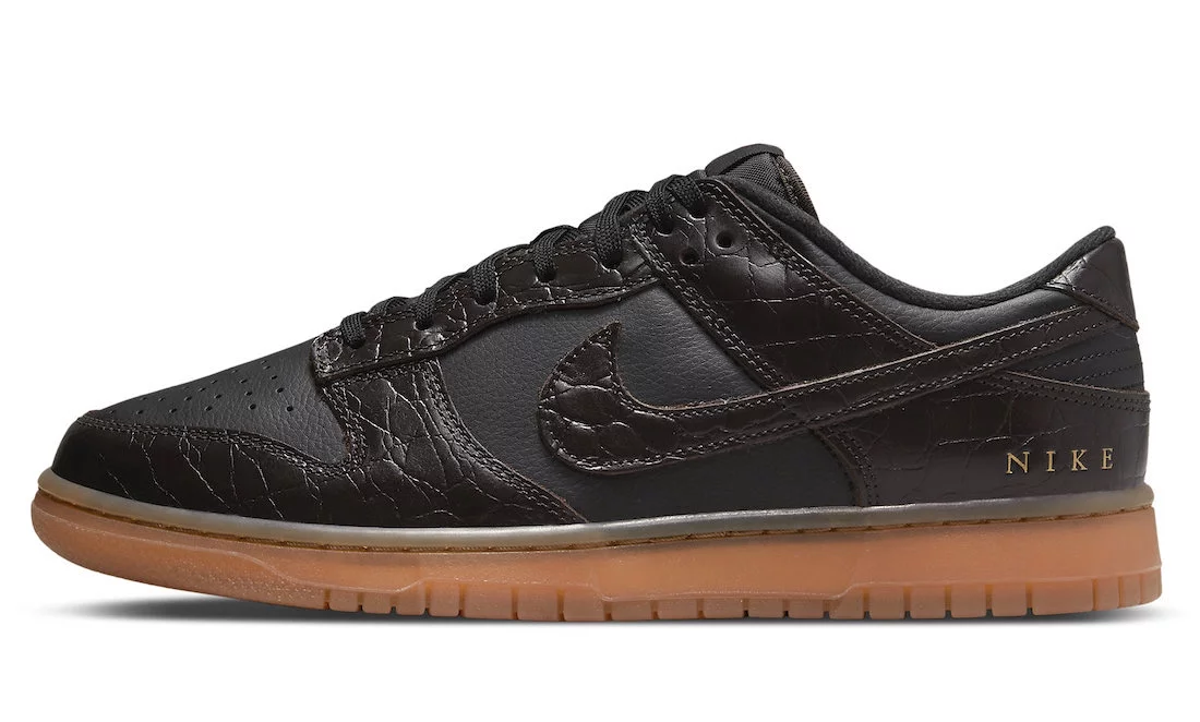Nike Dunk Low SE Black/Velvet Brown DV1024-010 Men's Size 10 Medium