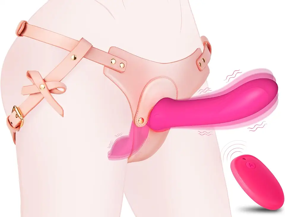 Strap-On Vibrating Dildo Sex Toys