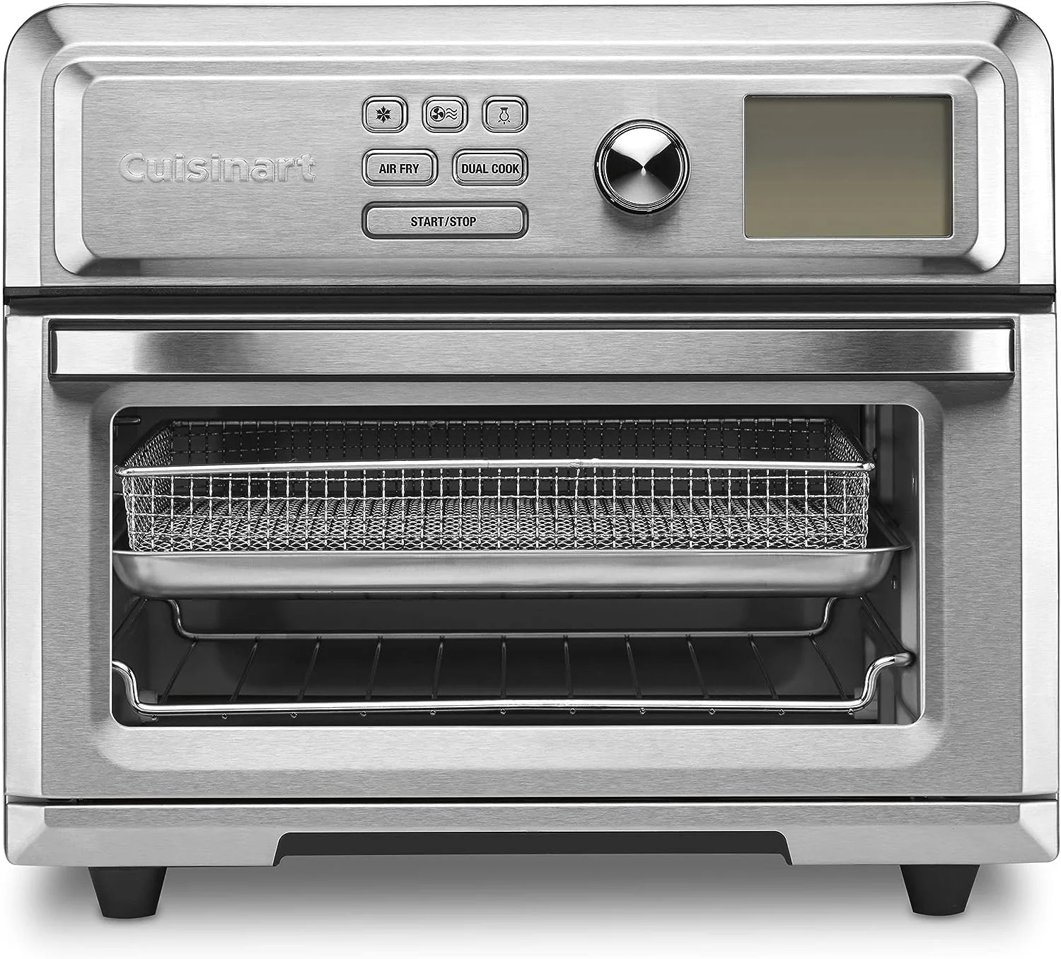 Open Box Cuisinart Air Fryer Toaster Oven 1800 Watt, Stainless Steel TOA-65 - Silver