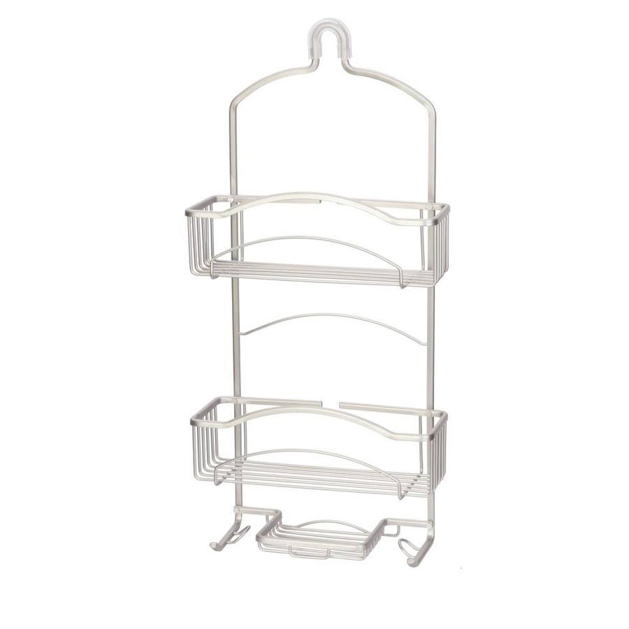 Lowe&s 2 Shelf Shower Caddy Aluminum Satin Nickel | 43711-1