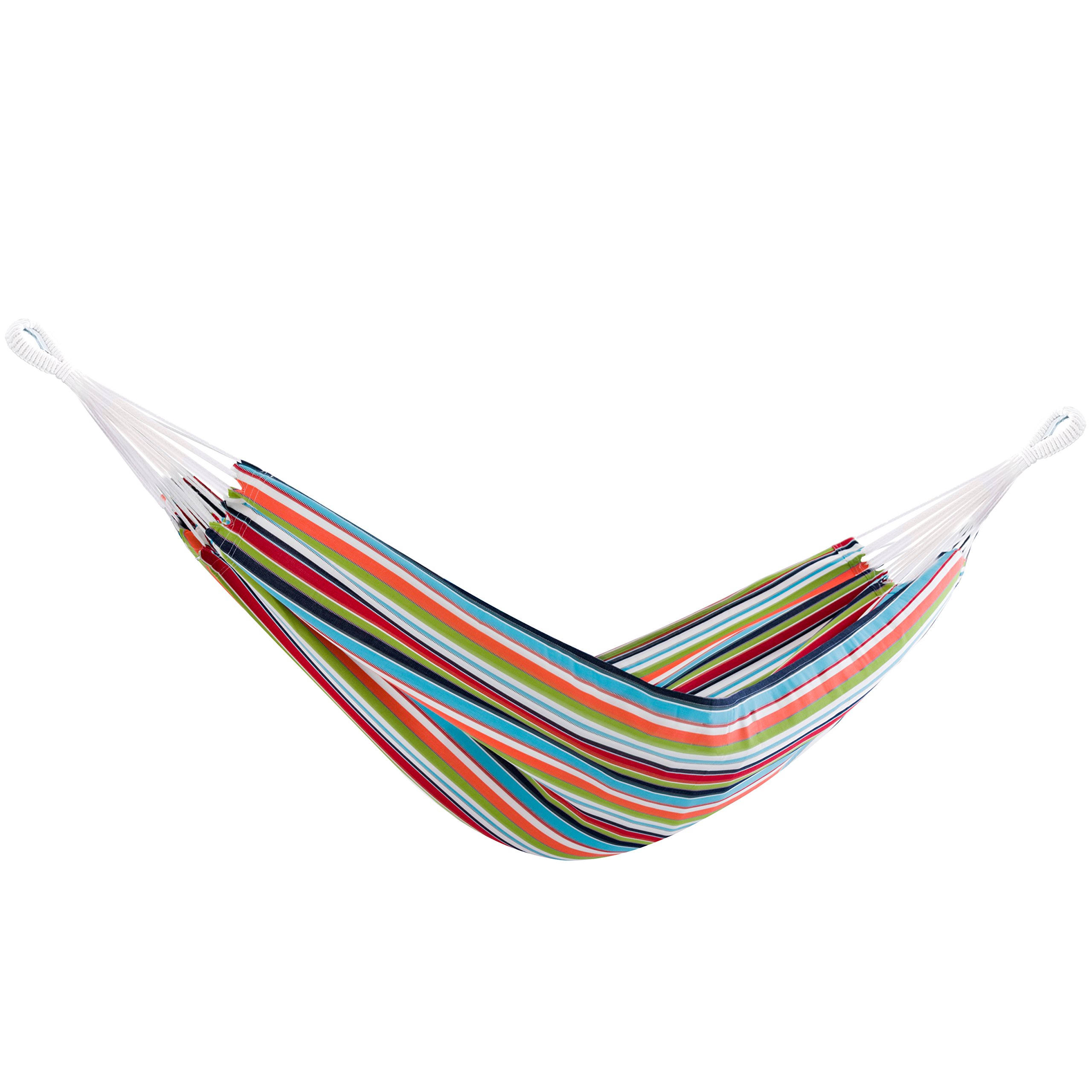 Vivere Brazilian Double Sunbrella Carousel Confetti Hammock