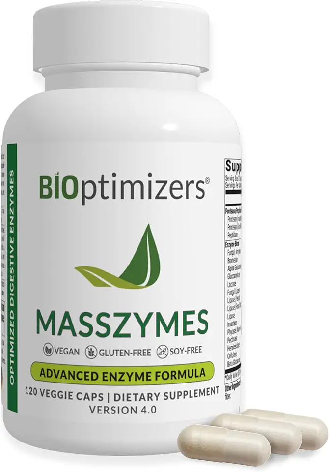 Sponsored Ad - BIOptimizers MassZymes Digestive Enzymes Supplement – Max Nutrient Absorption, Boost Energy