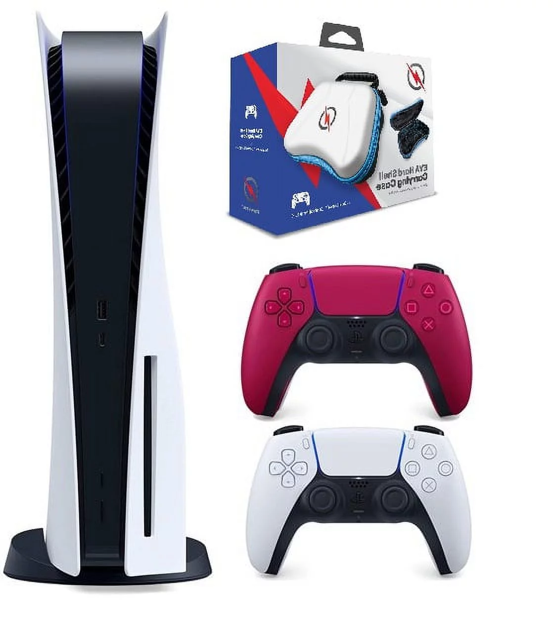 Sony PlayStation 5 Console (PS5 Disc Console) Disc Version With Extra Cosmic Red Dualsense - Radiant Selections