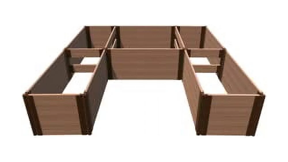 Frame It All Walk-In U-shape Raised Garden Bed (8 x 8 x 22), 1-inch Timber Profile Raised Bed