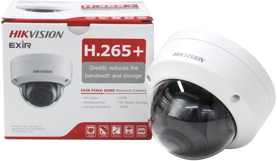 Hikvision 8MP(4K) DS-2CD2185FWD-I 2.8mm IR Fixed Dome Network Camera POE IP67 H.265+ English Version IP Camera