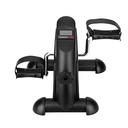 Mini Exercise Bike Seated Exerciser Stationary Pedal Bike for Legs and Arms Cycling with LCD Monitor