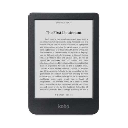 Kobo Clara BW | eReader | 6&rdquo; Glare-Free Touchscreen with ComfortLight PRO | Dark Mode Option | Audiobooks | Waterproof | 16GB of Storage | Black