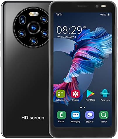 wendeekun Mate40 Pro Unlocked Smartphone, Mobile Phones,Dual Card Dual Standby Smart Phone 512MB+4GB,Maximum Support Extension 128GB, black Pack of 2