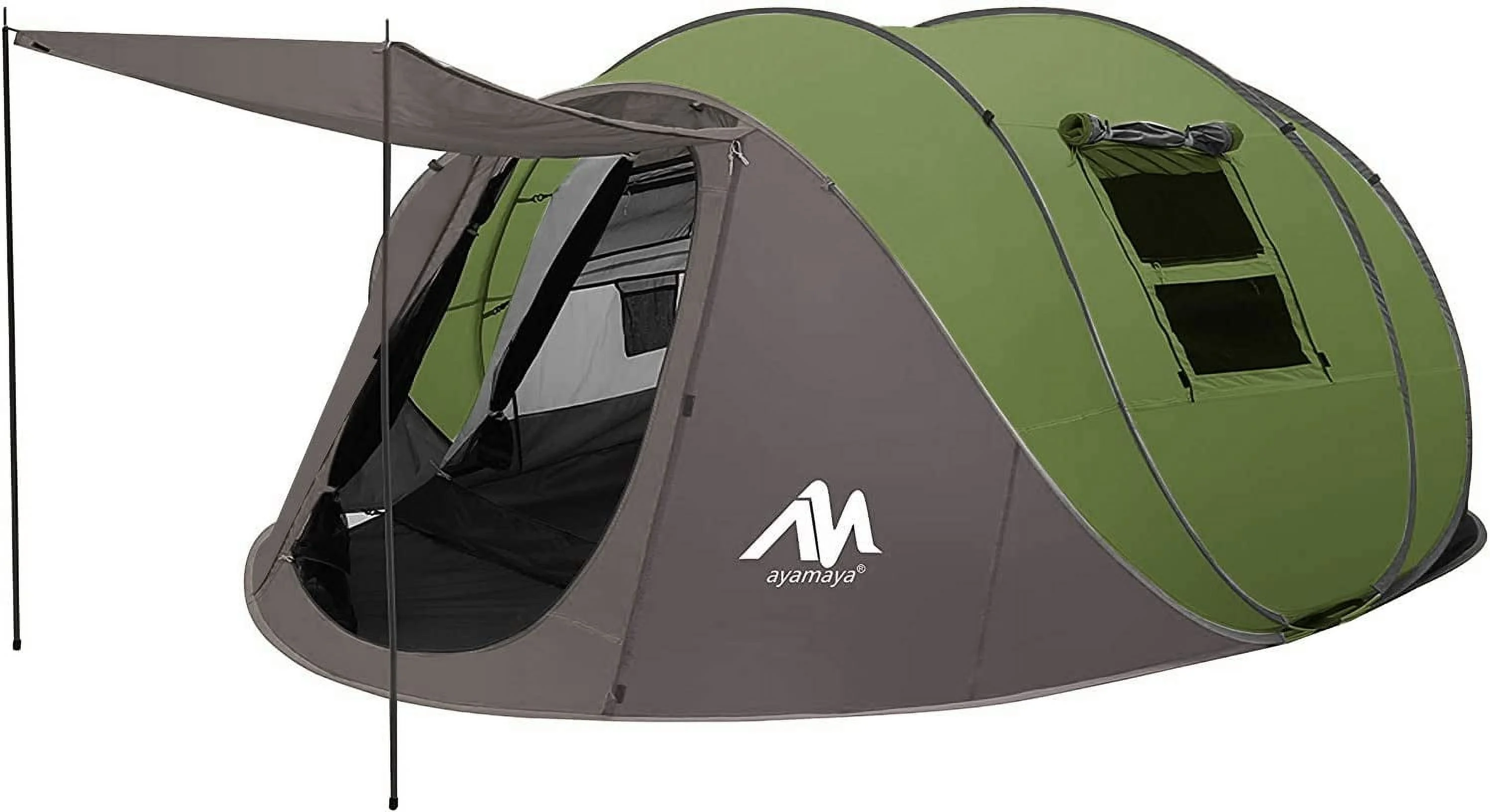 6 Person Easy Pop Up Tents for Camping - YANRUI Double Layer Waterproof Instant Tent with Vestibule & Porch