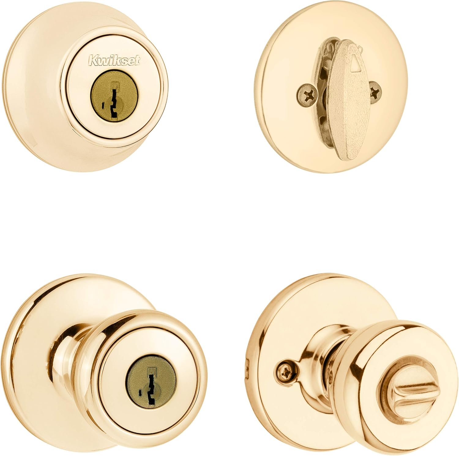 Kwikset 96900-381 690T 15 SMT BBPKG Satin Nickel Tylo Entry Combo Set & Kwikset Contemporary Electronic Keypad Single Cylinder Deadbolt with 1-Touch
