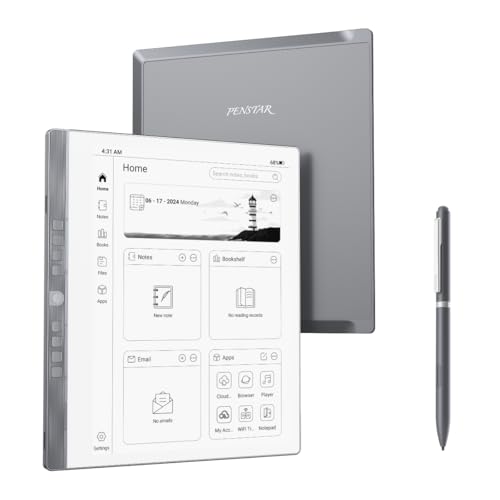 eNote Paper Tablet Bundle, 10.3-inch Pen Only Writing Tablet, Electronic Notebook Digital Notepad, E-Ink Reader with B5 Pen and Protective Folio