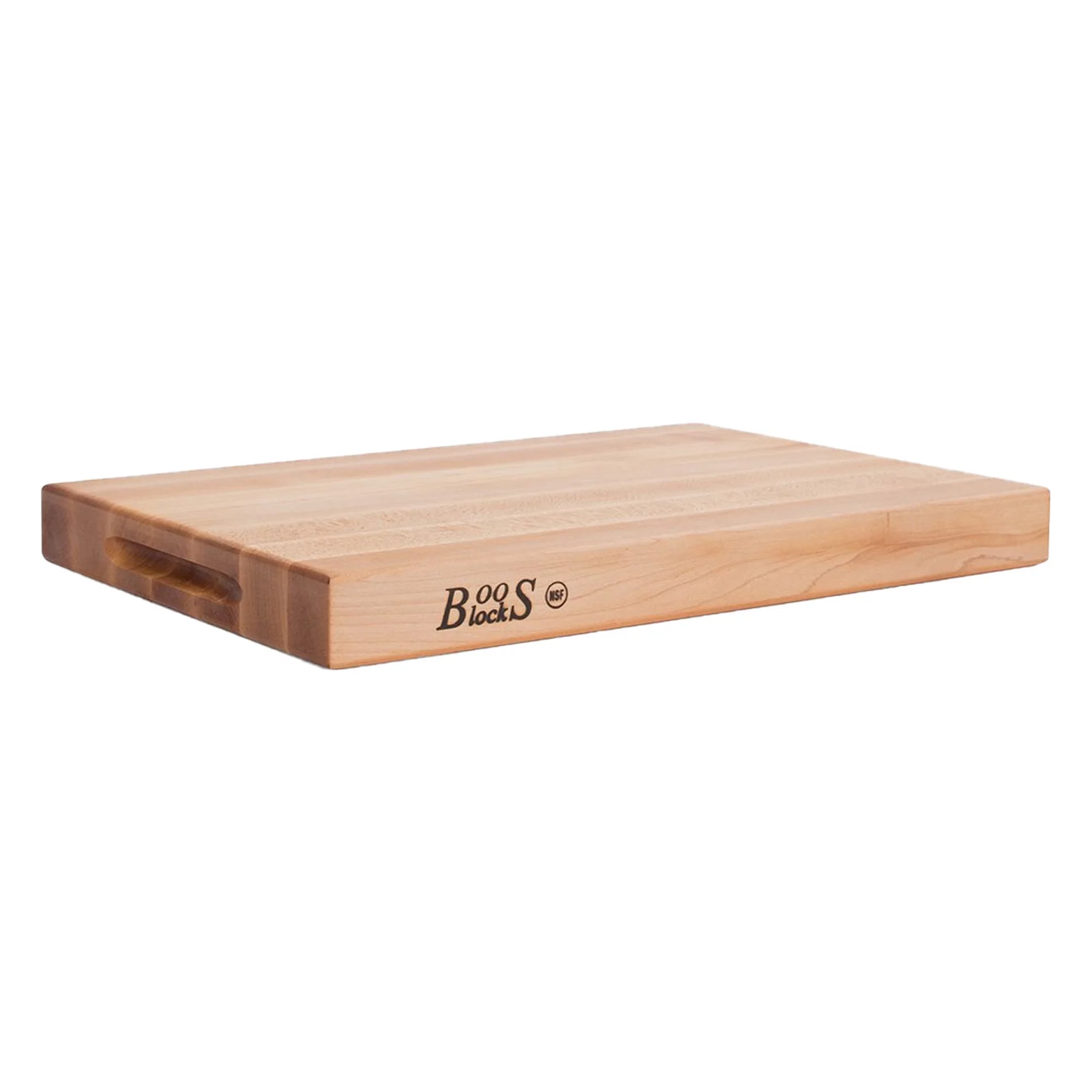 John Boos Maple Wood Reversible Edge Grain Cutting Board, 18" x 12" x 1.75"