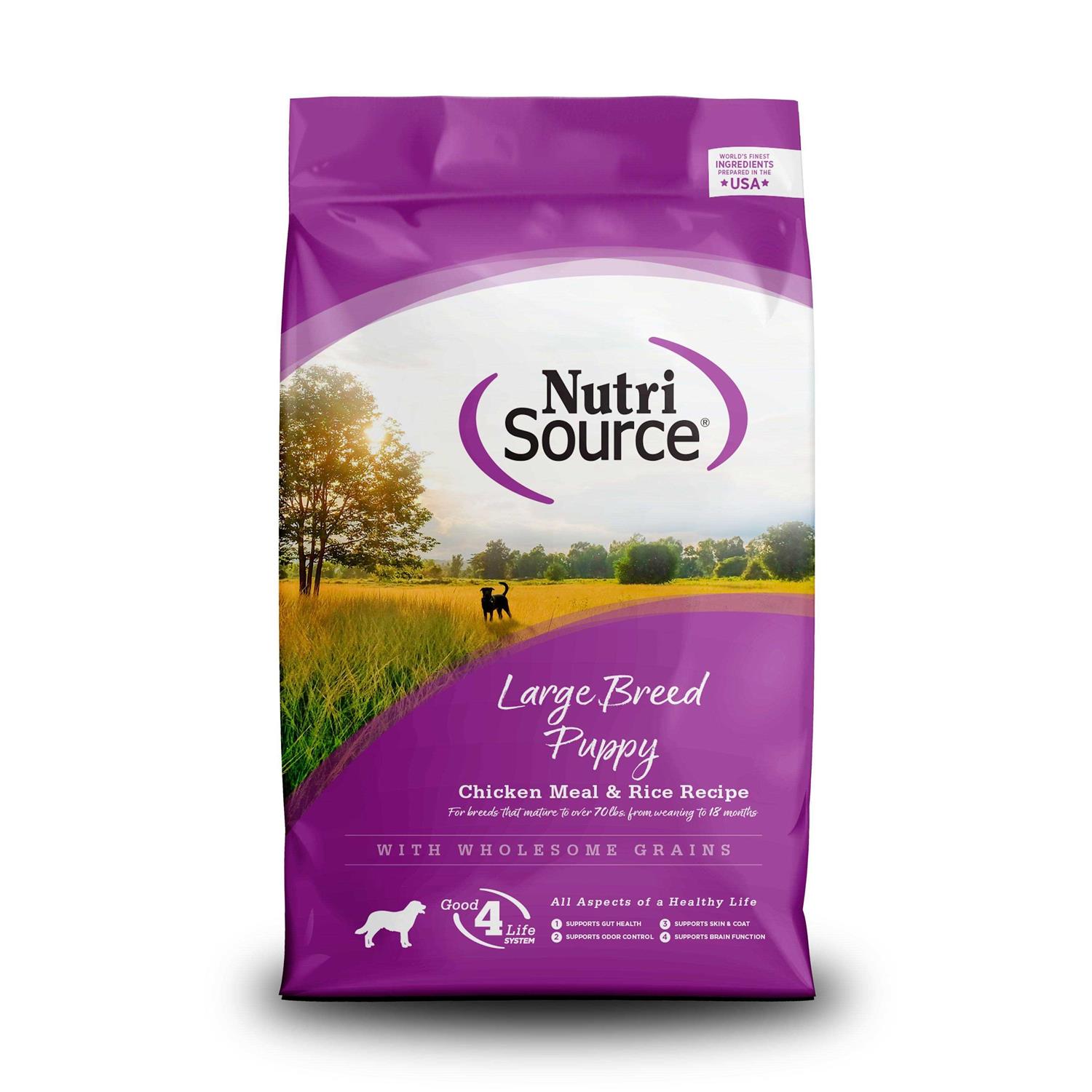 NutriSource Chicken Rice Large-Breed Puppy Dry Dog Food - Pet Supplies online store
