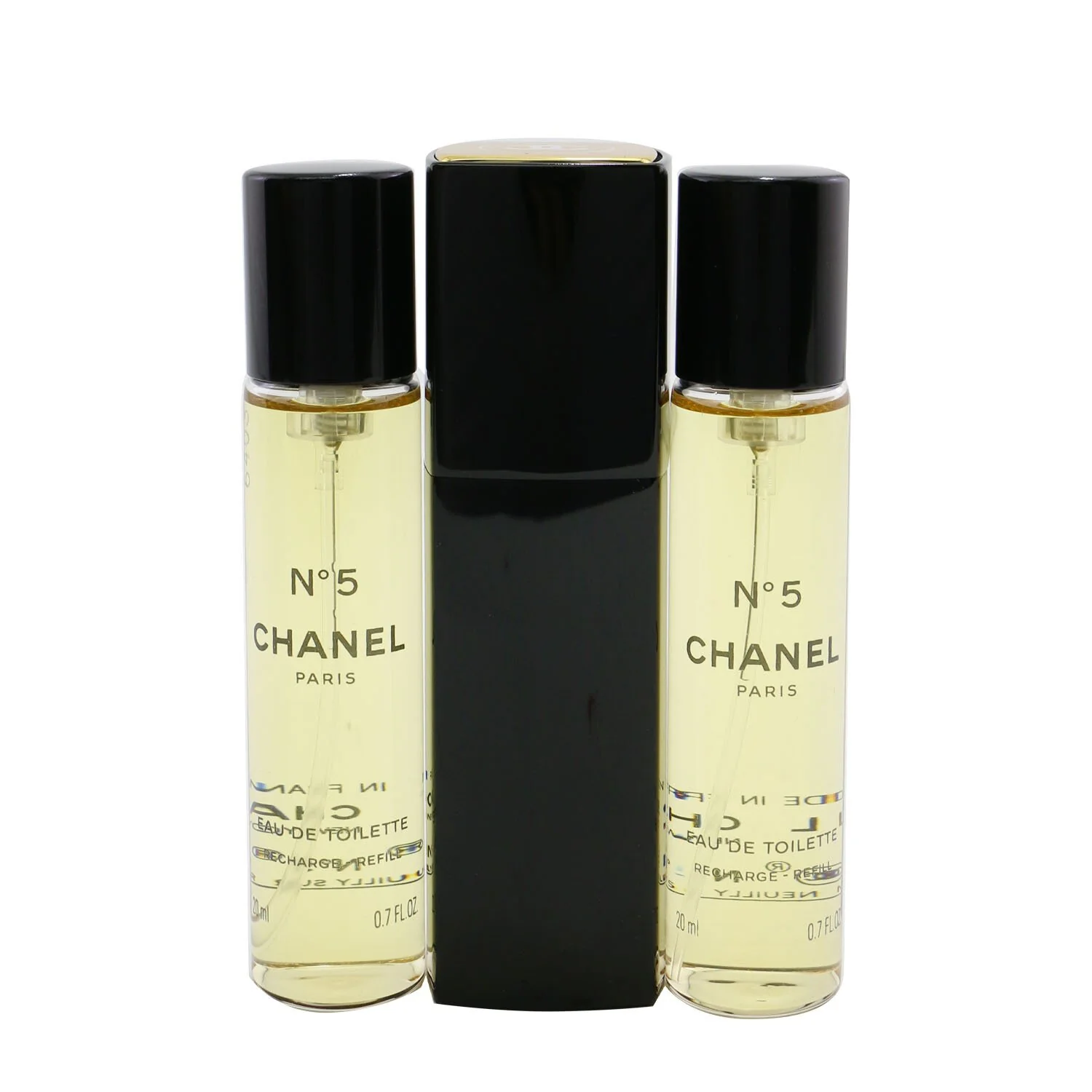 Chanel No.5 Eau De Toilette Purse Spray And 2 Refills 3x20ml/0.7oz