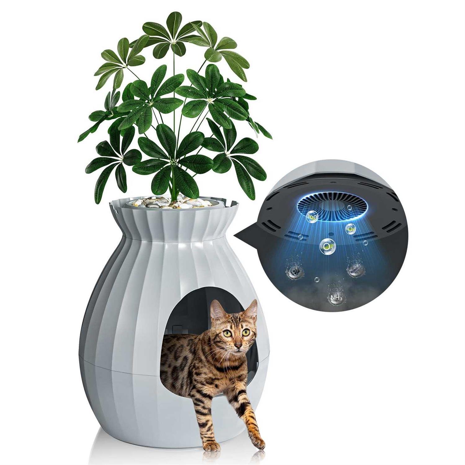 Plant Litter Box Smart Odor Removal Hidden Litter Box - Pet Supplies online store