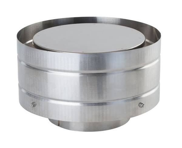Olympia 3602157 4 in. Ventis Direct Vent Pipe with 304L Stainless Steel Vertical High Wind Cap 03602153