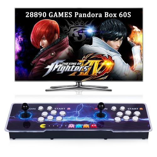 10000 in 1 Arcade Game Console Pandoras 18S WiFi Function Game Machine for PC & Projector & TV, 2-4 Players, 1280X720, 3D Games