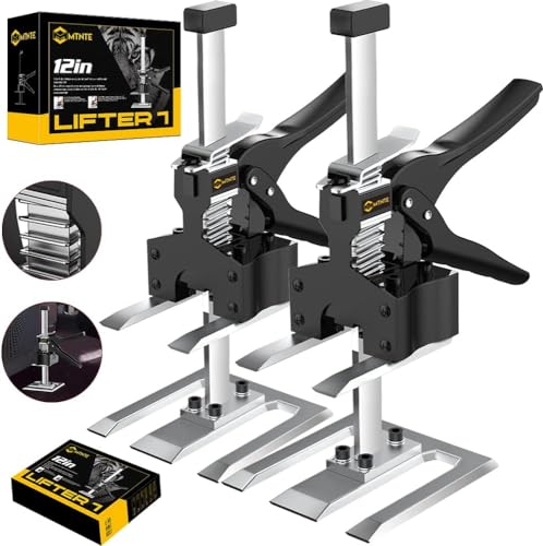 Labor Saving Handle 12 In Lever Arm Lifter Drywall Lift for Wall Tile Locator, Multi-Function Height Adjustment Lifting Device,Door Panel