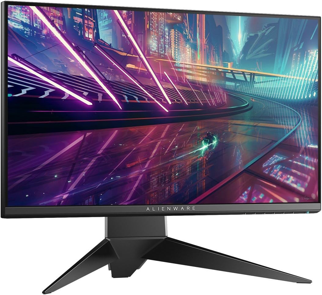 Alienware 25 Gaming Monitor - AW2518Hf, Full HD @ Native 240 Hz, 16: 9, 1ms response time, DP, HDMI 2.0A, USB 3.0, AMD Freesync, Tilt, Swivel