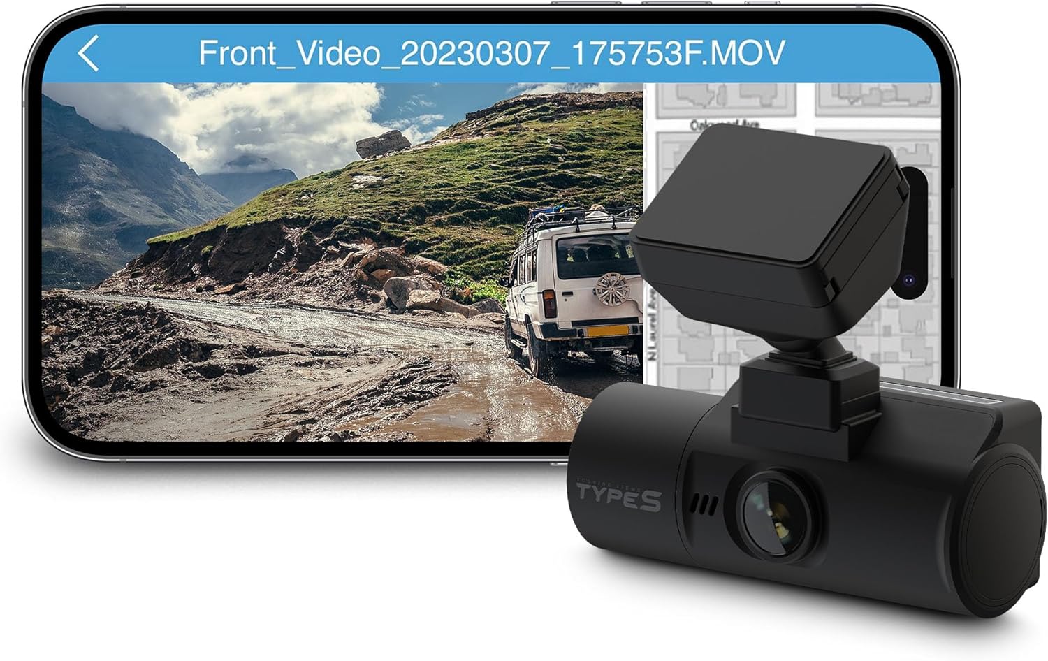 Type S S402 PRO 2-Channel Dash Cam with IR | 4K Front & 2K Cabin View | Optional 1080p Rear Camera | Enhanced Night Vision | Secure Mount | 24-Hr