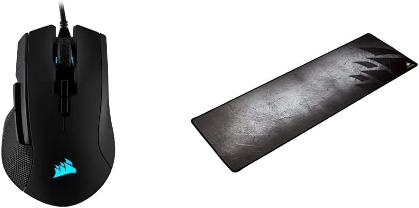 Corsair Ironclaw RGB - FPS and MOBA Gaming Mouse - 18,000 DPI Optical Sensor - Backlit RGB LED, Black