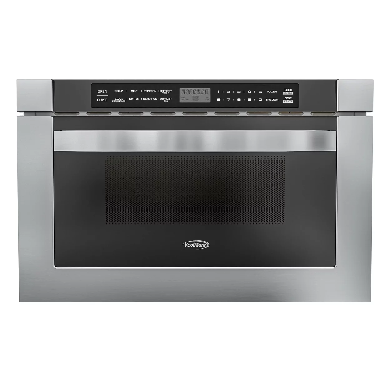 24 in. Stainless-Steel Microwave Drawer, Wall-Mounted with Flat Bottom, 1.2 Cu. Ft. (KM-MD-1SS)