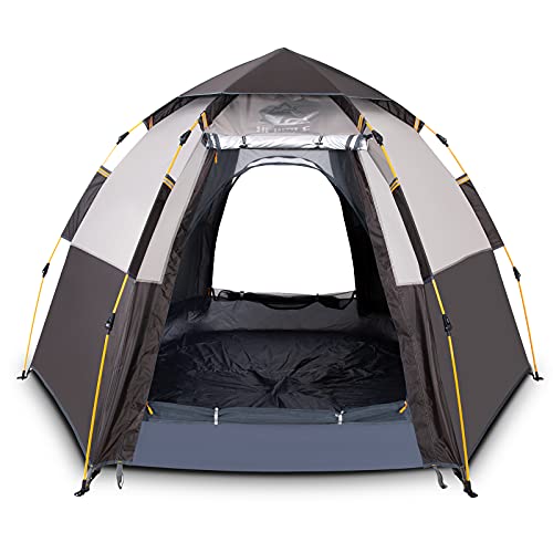 Hewolf Waterproof Instant Camping Tent - 2/3/4 Person Easy Quick Setup Dome Family Tents for Camping