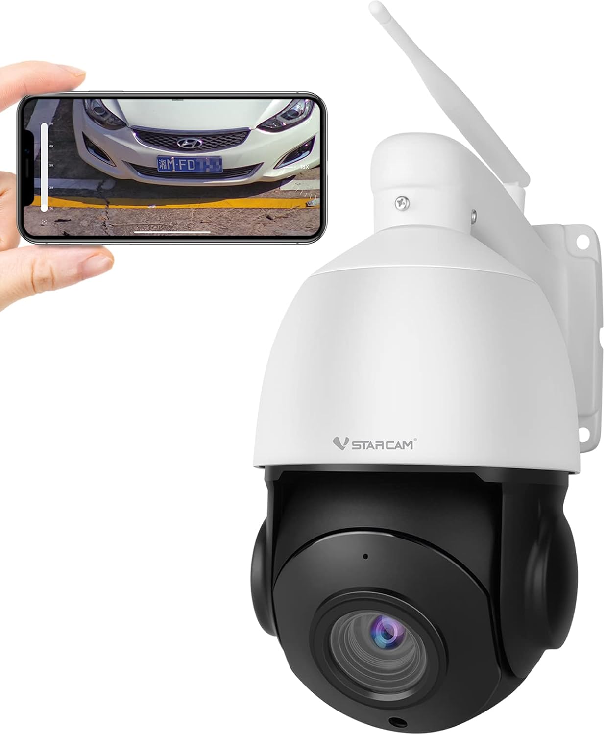 PTZ Camera Outdoor, VStarcam 4MP 18X Optical Zoom Outdoor Security Dome Camera with 165ft IR Night Vision