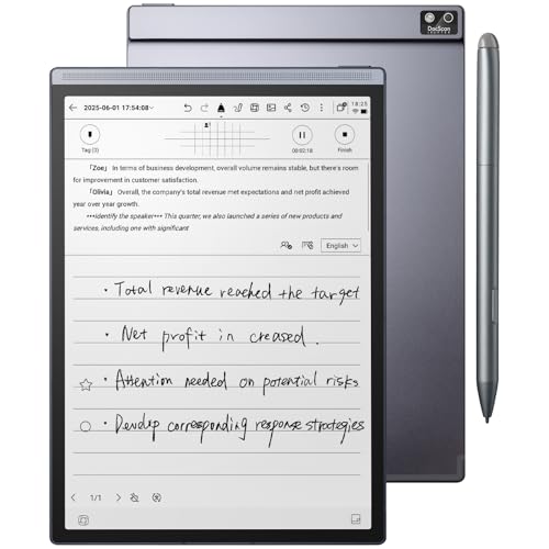 AINOTE Air 2, 8.2" AI E Ink Tablet, Smart Paper Note-Taking Tablet with Stylus & Adjustable Light, ChatGPT-Powered Multi-Language Transcription