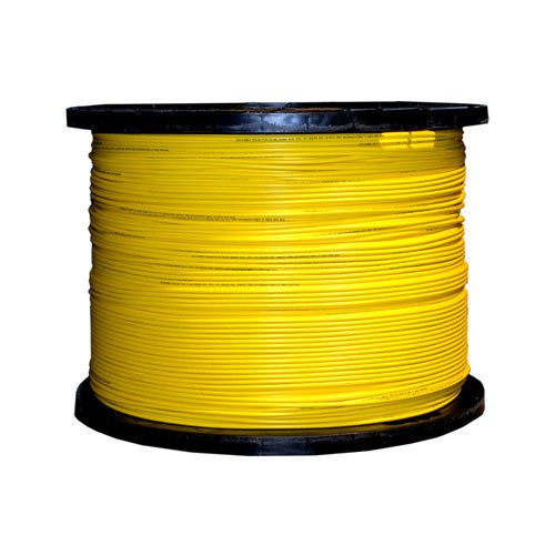 Bulk Zipcord Fiber Optic Cable, Singlemode, 9/125 Micron, Two Fiber - Duplex Fiber Optic Cable, Yellow, Riser Rated, Spool, 1000 feet, CableWholesale
