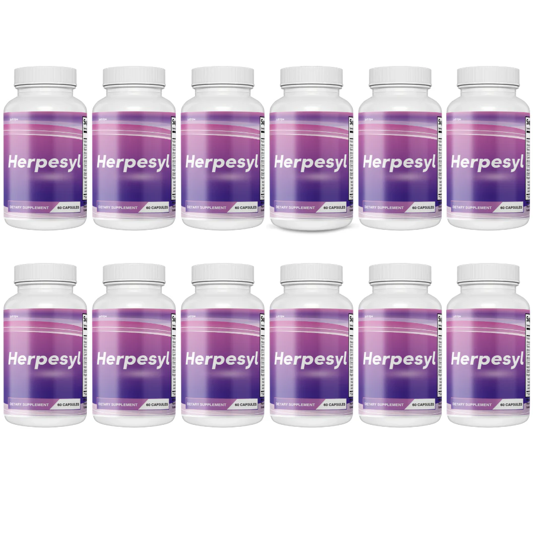 Herpesyl Detox Support Supplement, Best Body Detox - 12 Bottles - Kansas Nuitrition - HNZSDS