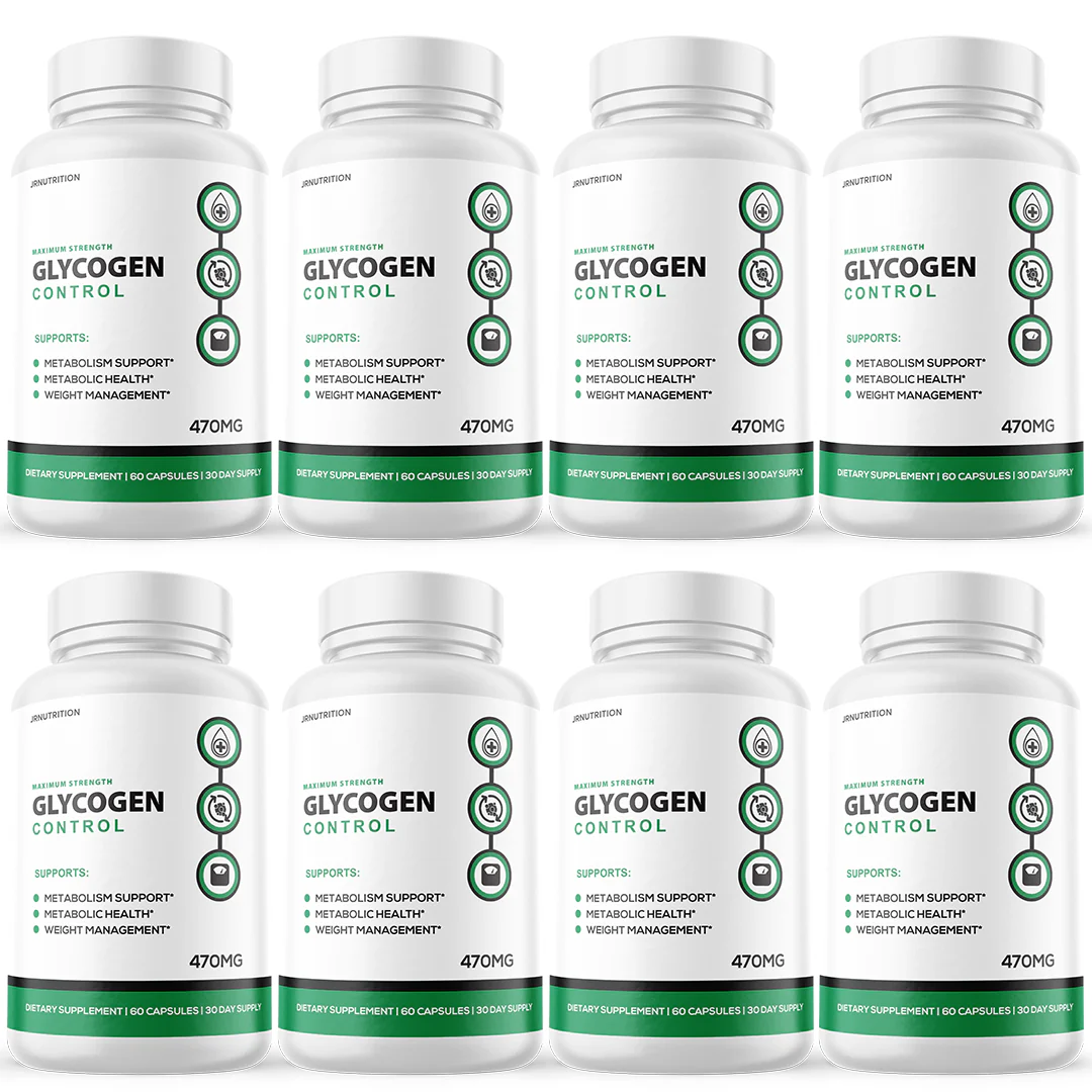 Glycogen Control Blood Capsules, Blood Sugar Control Pills - 8 Bottles - Kansas Nuitrition - HNZSDS